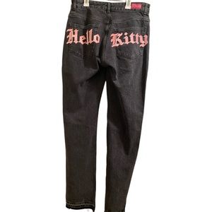 Hello Kitty black denim jeans from Bershka. Size 8.  New without tags.